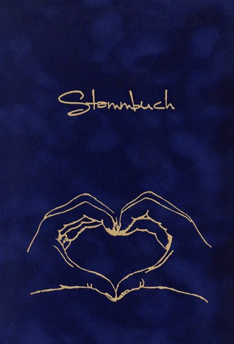 Stammbuch hand mit herz - stammbuch,