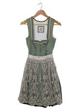 MARJO Dirndl Damen Trachtenmode Gr. DE 34 khaki klassischer Stil