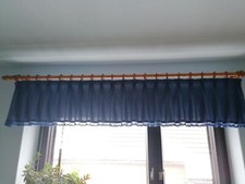 Kurz Gardine Vorhang Blau