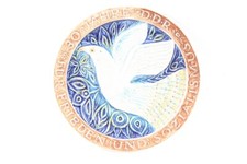 alter Wandteller Motiv Friedenstaube Vintage Teller Deko Wandbehang 30 Jahre DDR