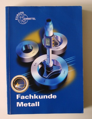Fachkunde metall von - von, eckhard