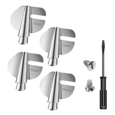 Näh-Rollsaumfuß, Silberner