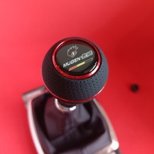 ROT LEDER MUGEN POWER SCHALTKNAUF für CIVIC ACCORD S2000 JAZZ INTEGRA EP3 FN2 FK