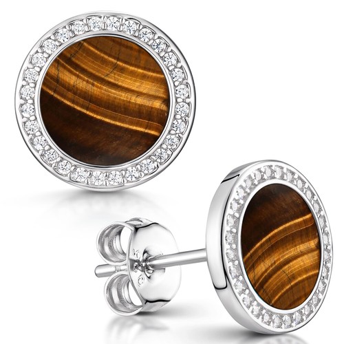 Materia tigerauge ohrstecker - materia,