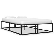 Bettgestell Schwarz Metallbett