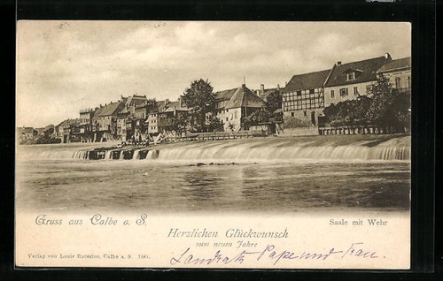 Calbe saale ansichtskarte - calbe,