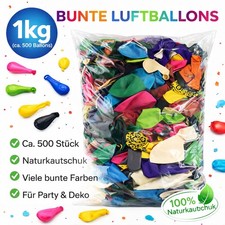 1 kg Luftballons * BUNTER MIX
