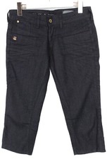 G-Star Shipmate Cropped Shorts Damen W29 Dehnbar Dunkelblau Zip Fly Denim