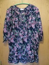 BLUSE  ROMANTIC GARDEN  Gr. 42   GROSSE BILDER + MAßE INNEN