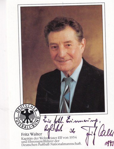 Autogramm fritz walter - -, (dfb