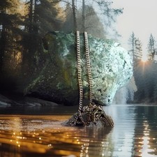 14K 585er Panzerkette Kette Collier Halskette Goldkette Weißgold 40 cm