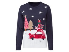 esmara® Damen Weihnachtspullover (navy, M(40/42)) - B-Ware sonstiges