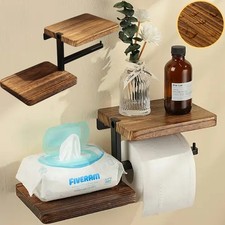 Toilettenpapierhalter aus Holz