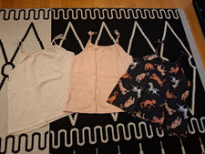 NEUW. 3x H&M Trägertops Shirts 122/128/134 loose oversize chabby tiger zebra zar