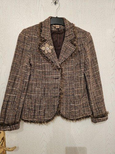 Elegante boucle jacke trifft - elegante,