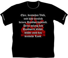 Schreiner Zimmerer Alter deutscher Handwerker Spruch T-Shirt Funshirt Hobel 36
