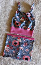 Knoten Mütze ♥   Loopschal  ♥  2 Tlg  Set  ♥  Rotkehlchen ♥  Handmade