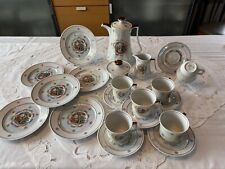 Graf von Henneberg Porzellan, Jlmenau, 21 teiliges Kaffeeservice, DDR