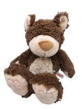 NICI Teddy Bär Classic dunkelbraun ca. 40 cm Plüschtier Stofftier rosa Pfoten