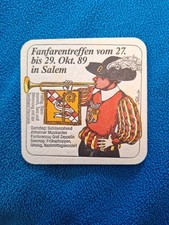 Bierdeckel 1989 Salem - Fanfarenzug Treffen - Zoller Hof Sigmaringen