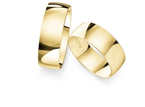 2x333 gold paarpreis eheringe - gold,