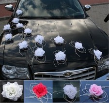 Brautauto Dekoration Autoschmuck Hochzeitsauto Brautpaar Schmuck Autodeko Set 2