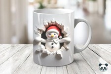 Lustige 3D Weihnachts Tasse