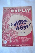 Altes programmheft circus - altes,