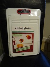 2 Schneidbretter Dario Polyäthylen  26,5x36,5 u 30 x 43 cm  original verpackt
