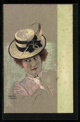 Künstler raphael kirchner - künstler-ak,