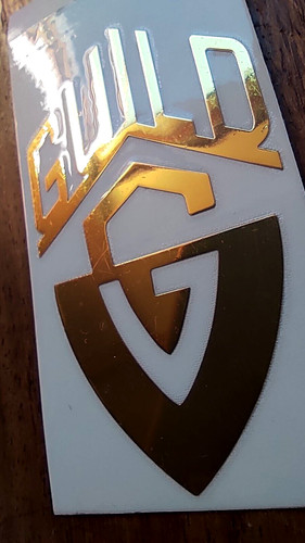 Guild logo headstock gold - logo,