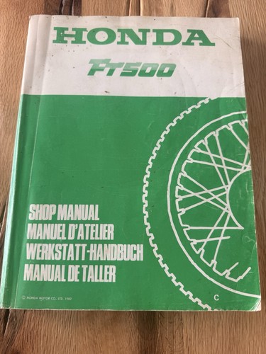 Honda ft500 werkstatt handbuch - ft500,