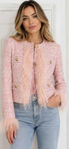 Karen millen federbesatz - karen,