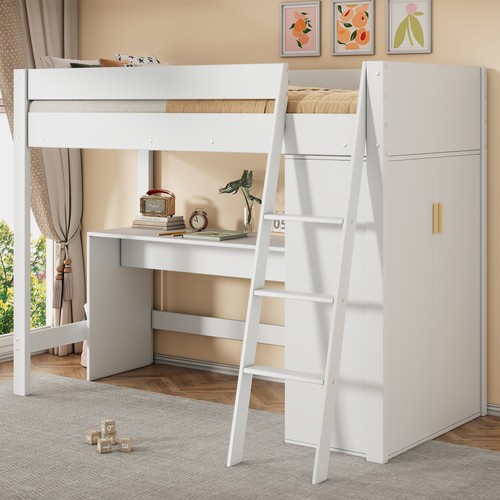 Hochbett kinderbett mit leiter - hochbett,