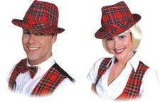 Schottenhut Hut Schotte Weste