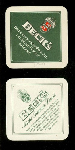 Bierdeckel beck s - bierdeckel, (8)