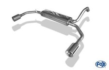 FOX Sportauspuff Duplex ESD je 1x90 mm Edelstahl Citroen C1 1.0 50KW