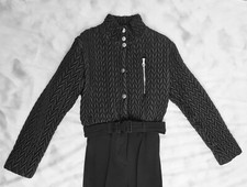 Schicker Skivoverall Skianzug im Vintagestil