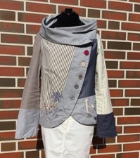 DESIGUAL Jacke Blazer Damen Gr. 42 (DE 38) Mehrfarbig Neuwertig 