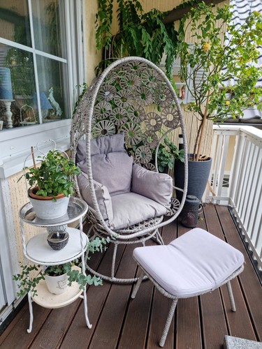Rattan sessel grau - sessel,, ,drehbar
