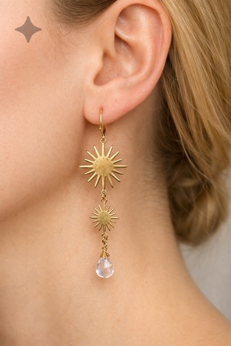 Ohrringe sonnenschein handmade - ohrringe,