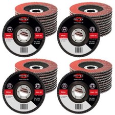 Fächerscheiben 40 Stück 125 mm für Holz und Metall Korn 40-60-80-120 je 10 Stück