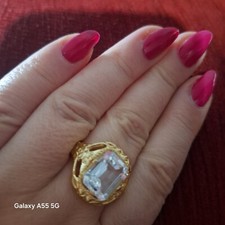 Wunderschöner Ring mit Mystik Topas Silber 925