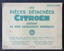 Ersatzteilkatalog 1933 CITROEN