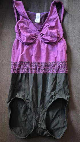 Schlankstütz badeanzug lila - badeanzug,