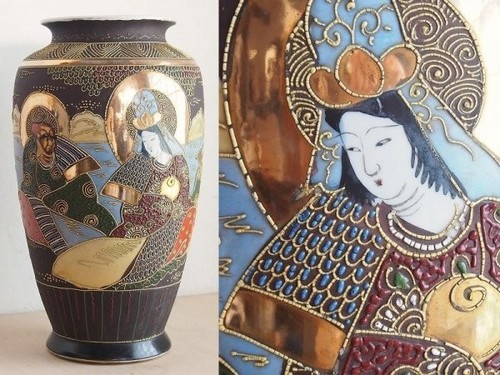 Satsuma ware blumenvase glas - blumenvase,