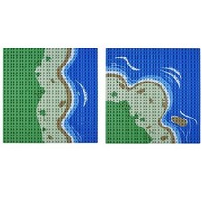 Bauplatte 32 x 32 Noppen Insel