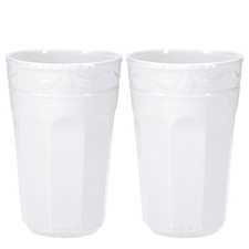 KPM  KURLAND Becher Duo-Set Größe 3 (2x 0,48 l) – Latte-Form – Weiß – Neu