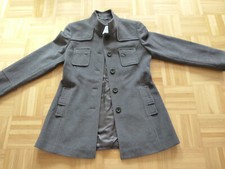 Neuer ERICH FEND Kurzmantel, Longjacke Gr. DE 38 M Wolle / Kaschmir