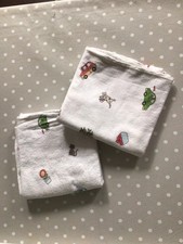 Dormia 2 Moltontücher mit bunten Figuren bedruckt 75x75 neu